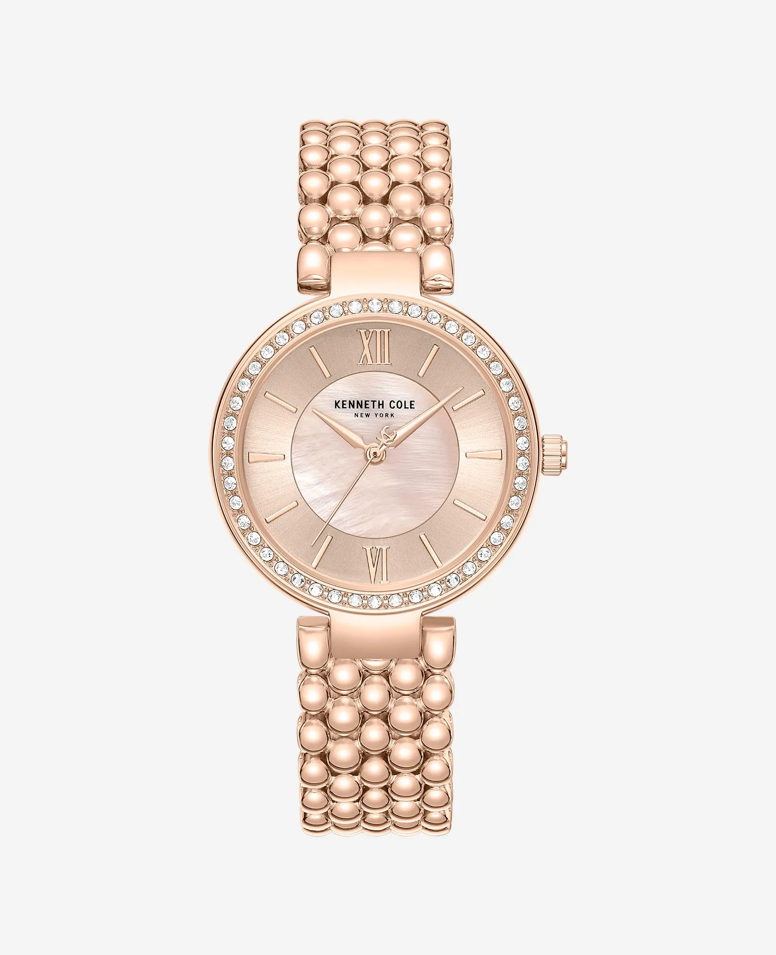 Classic Crystal Lined Outer Dial Rose Gold Bracelet Watch sold by Kenneth Cole