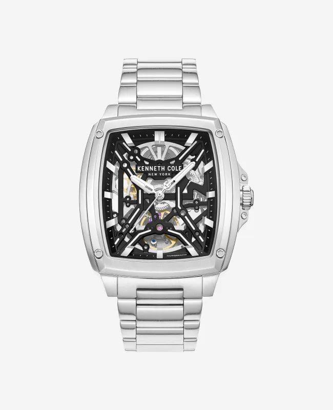 Skeleton Automatic Bracelet Watch made by Kenneth Cole