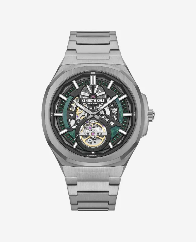 Skeleton Automatic Bracelet Watch made by Kenneth Cole