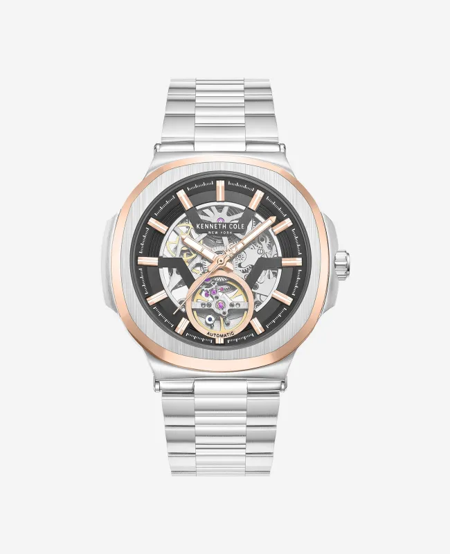 Skeleton Automatic Bracelet Watch made by Kenneth Cole