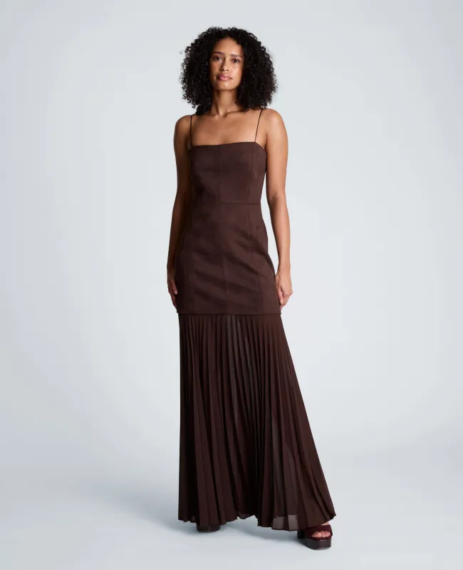 Combo Pleated Midi Dress made by Kenneth Cole