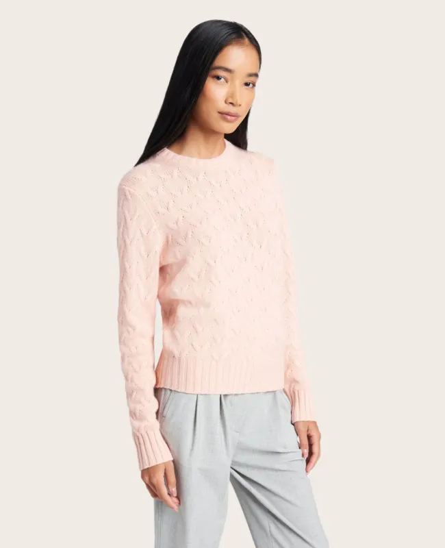 GENTLE SOULS - Site Exclusive! Cable-Knit Cashmere Sweater made by Kenneth Cole