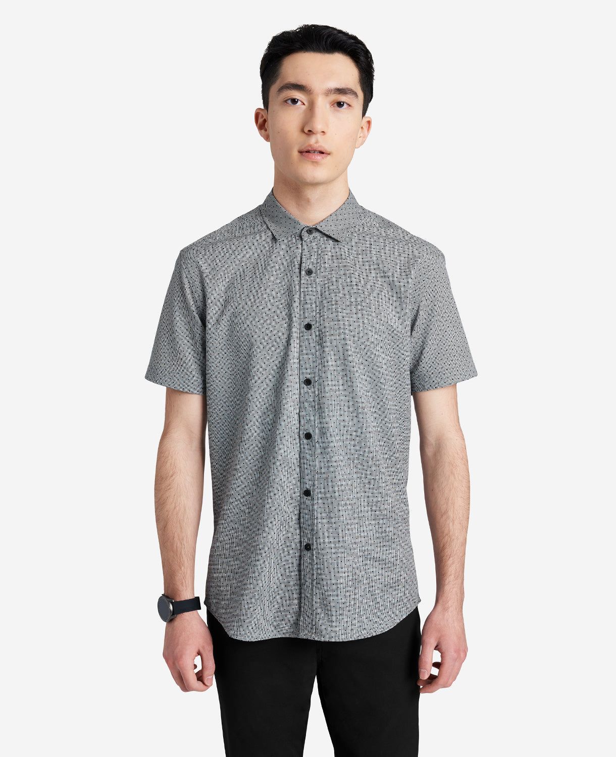 Stretch Short Sleeve Button-Down Shirt sold by Kenneth Cole product image thumbnail 4
