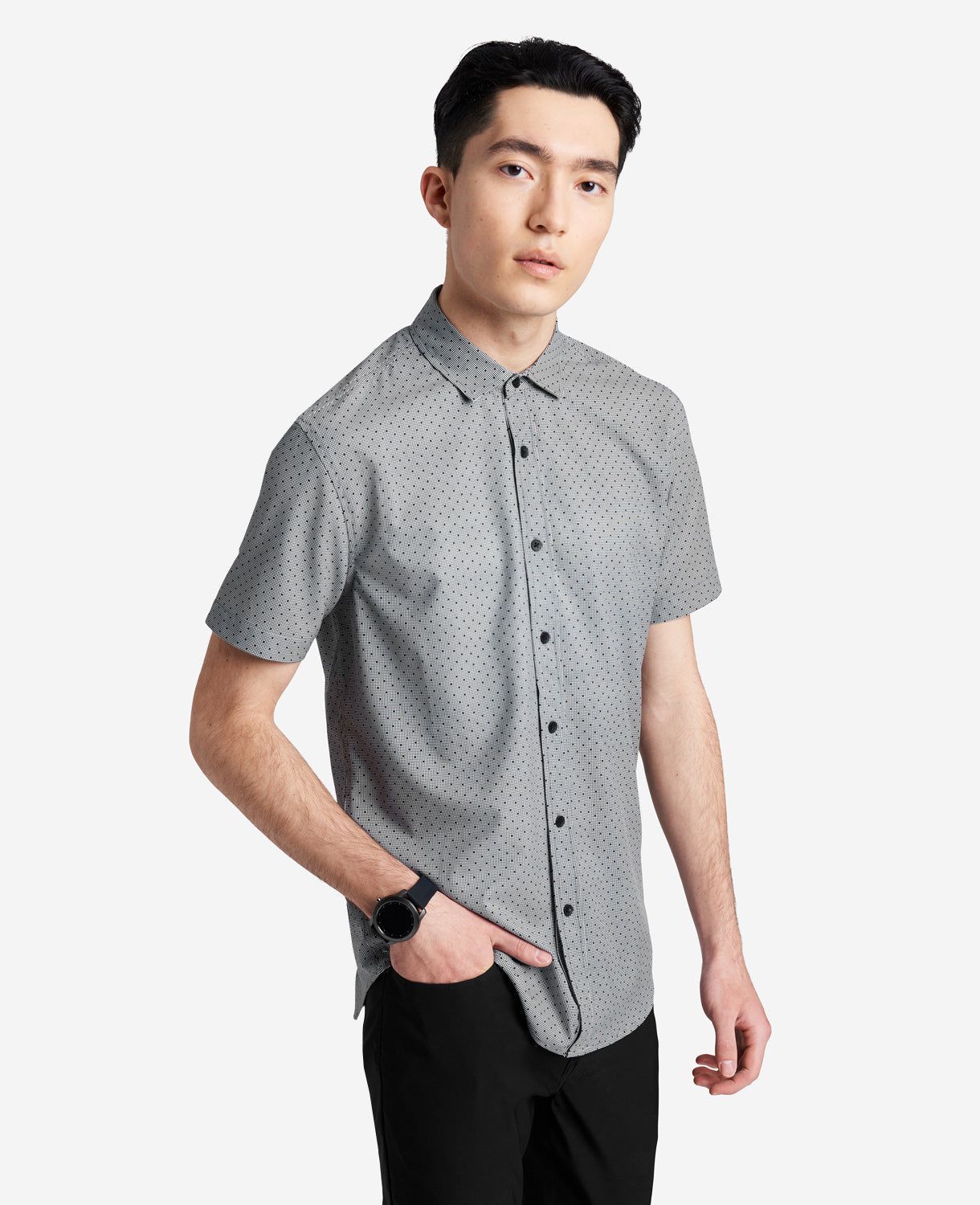 Stretch Short Sleeve Button-Down Shirt sold by Kenneth Cole