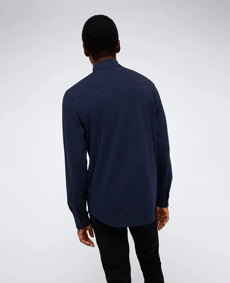 Long Sleeve Button Down Stretch Shirt with Pocket sold by Kenneth Cole product image thumbnail 2