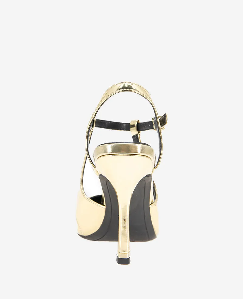 Romi Metallic Leather Ankle Slingback Heel sold by Kenneth Cole product image thumbnail 3