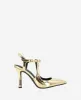 Romi Metallic Leather Ankle Slingback Heel sold by Kenneth Cole