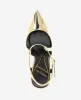 Romi Metallic Leather Ankle Slingback Heel sold by Kenneth Cole