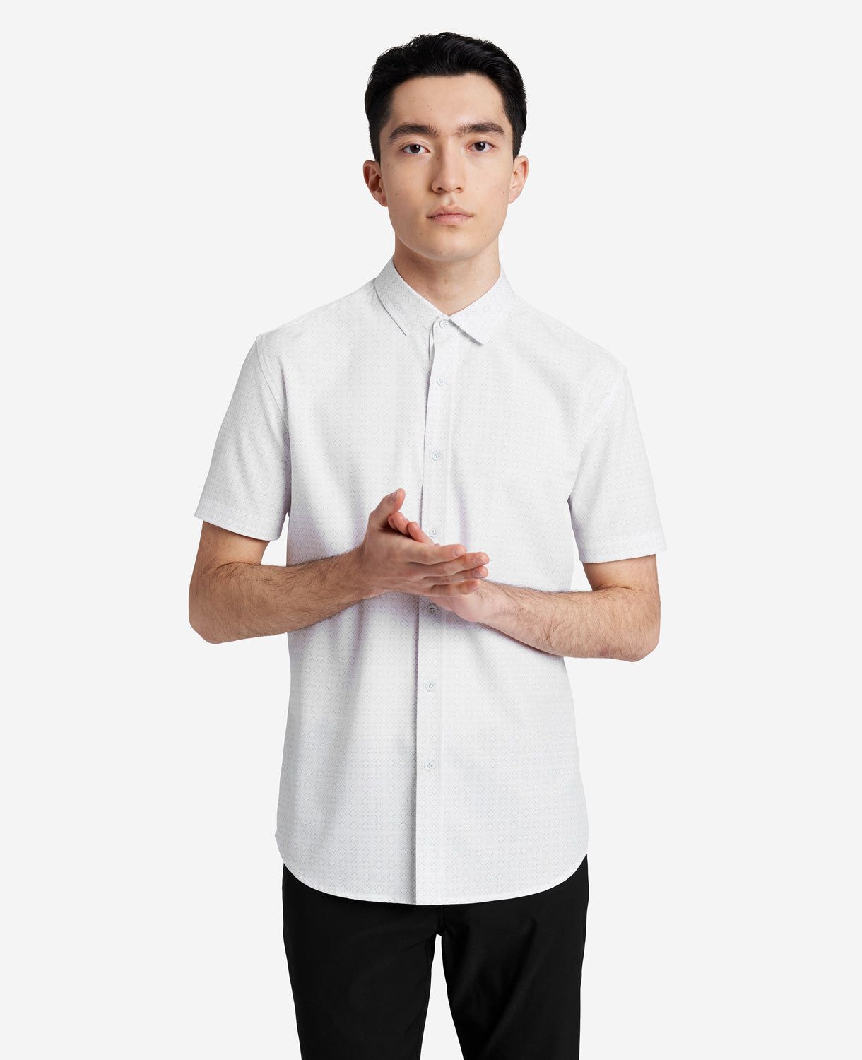 Stretch Short Sleeve Button-Down Shirt sold by Kenneth Cole product image thumbnail 4