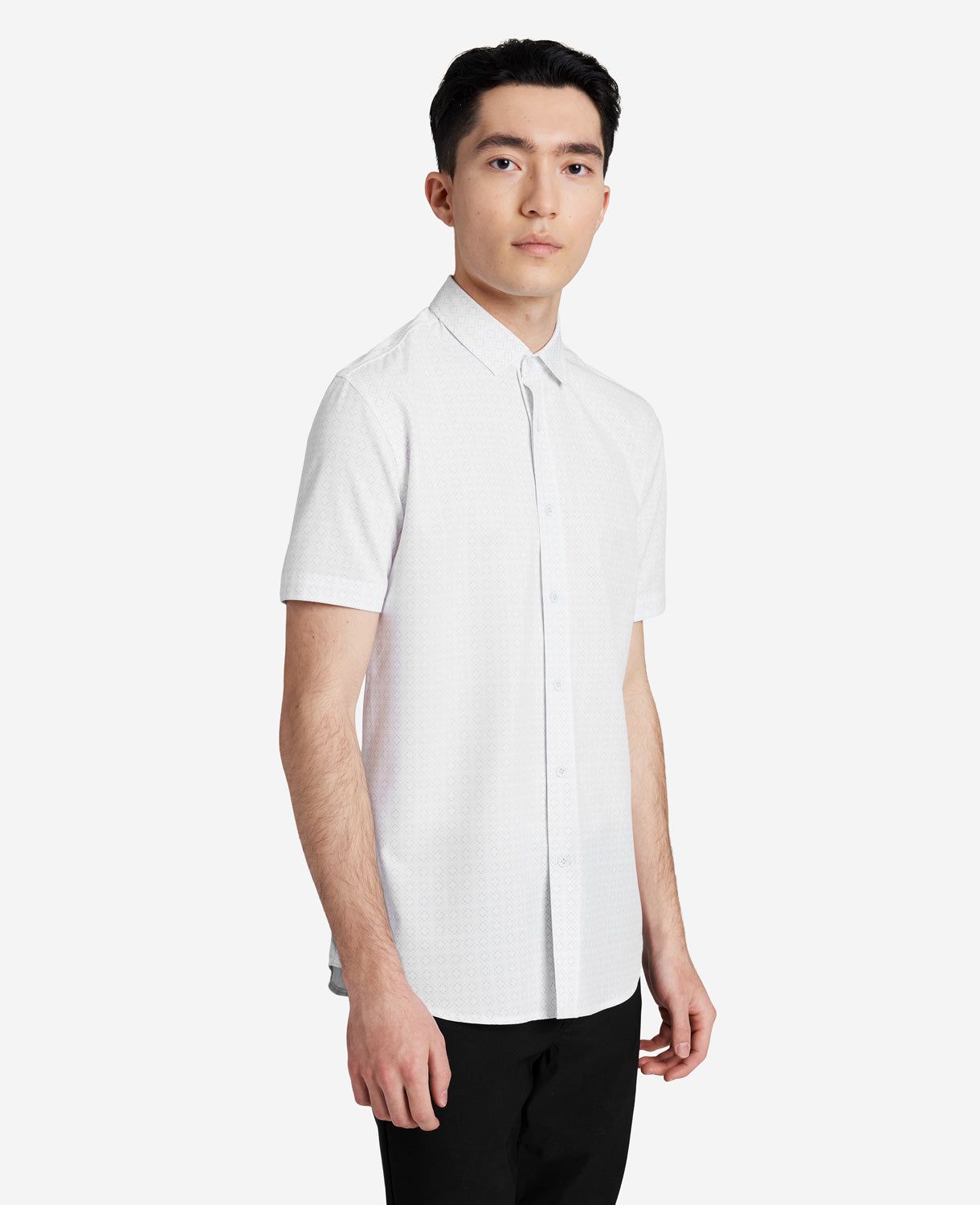 Stretch Short Sleeve Button-Down Shirt sold by Kenneth Cole