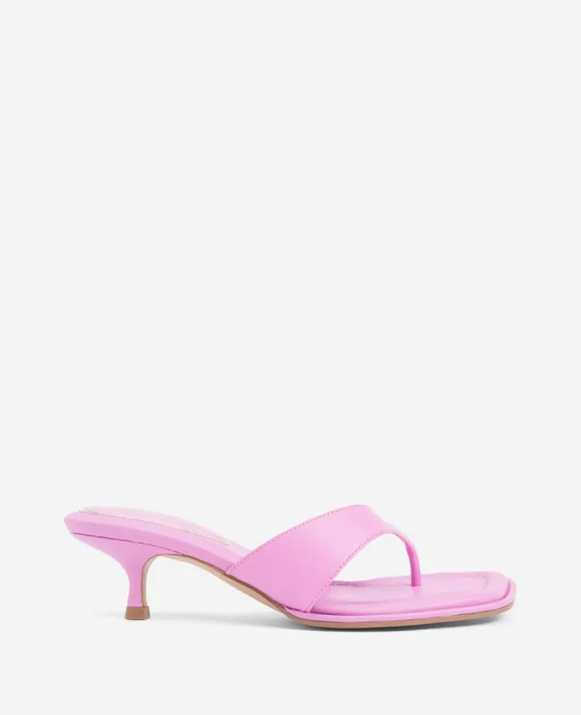 Geneva Leather Thong Kitten Heel Sandal sold by Kenneth Cole