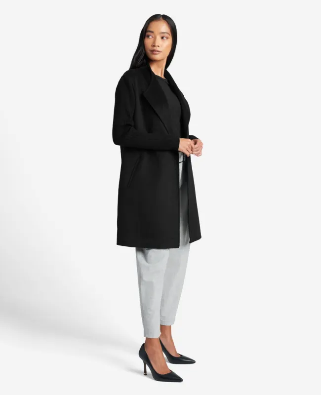 Double-Face Wool Jacket with Ribbed-Knit Sleeves sold by Kenneth Cole