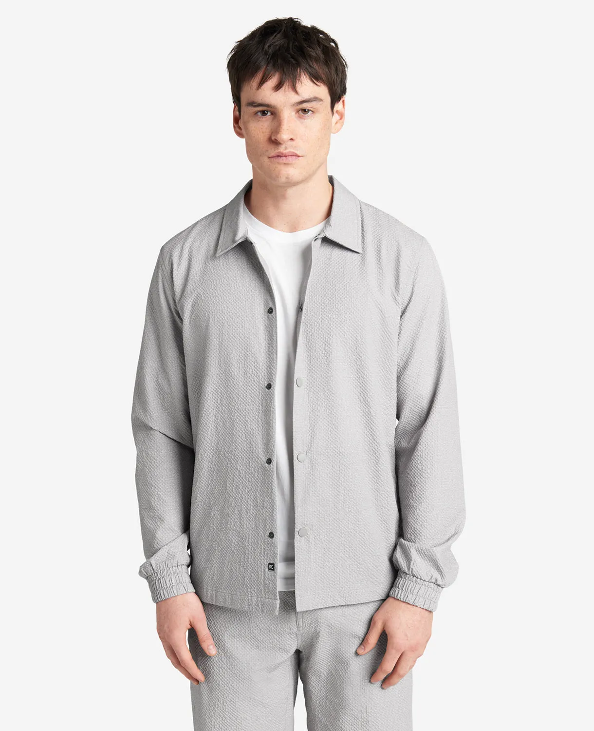 Printed Performance Seersucker Jacket sold by Kenneth Cole product image thumbnail 4