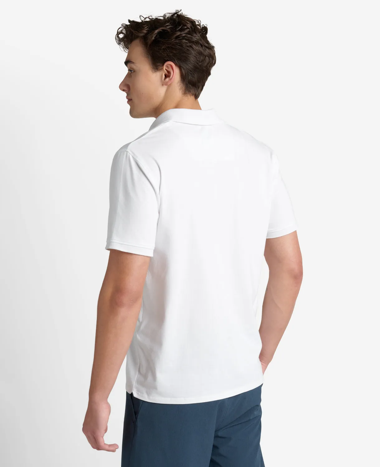 Colorblock Collar Solid Short Sleeve Polo sold by Kenneth Cole product image thumbnail 5