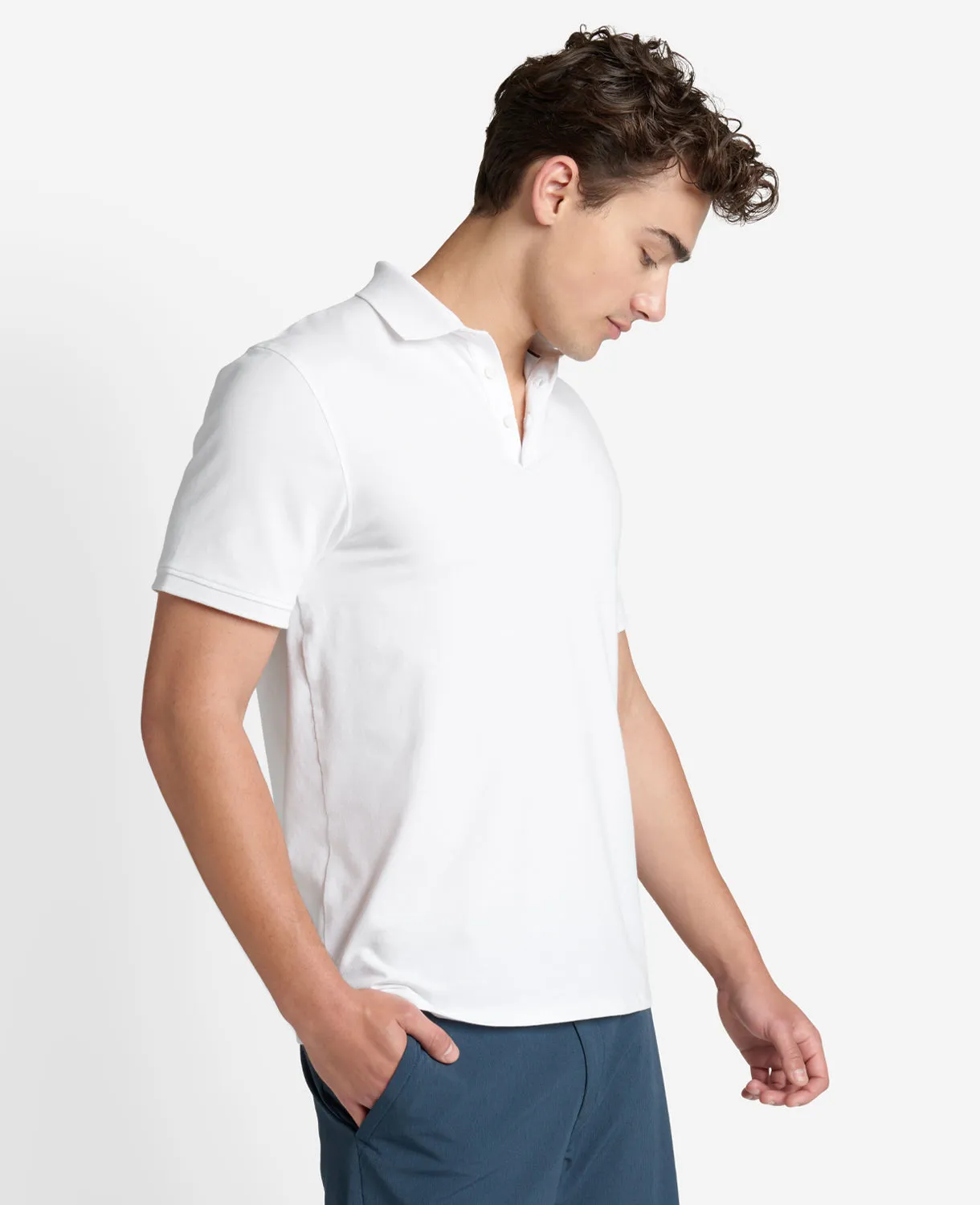 Colorblock Collar Solid Short Sleeve Polo sold by Kenneth Cole