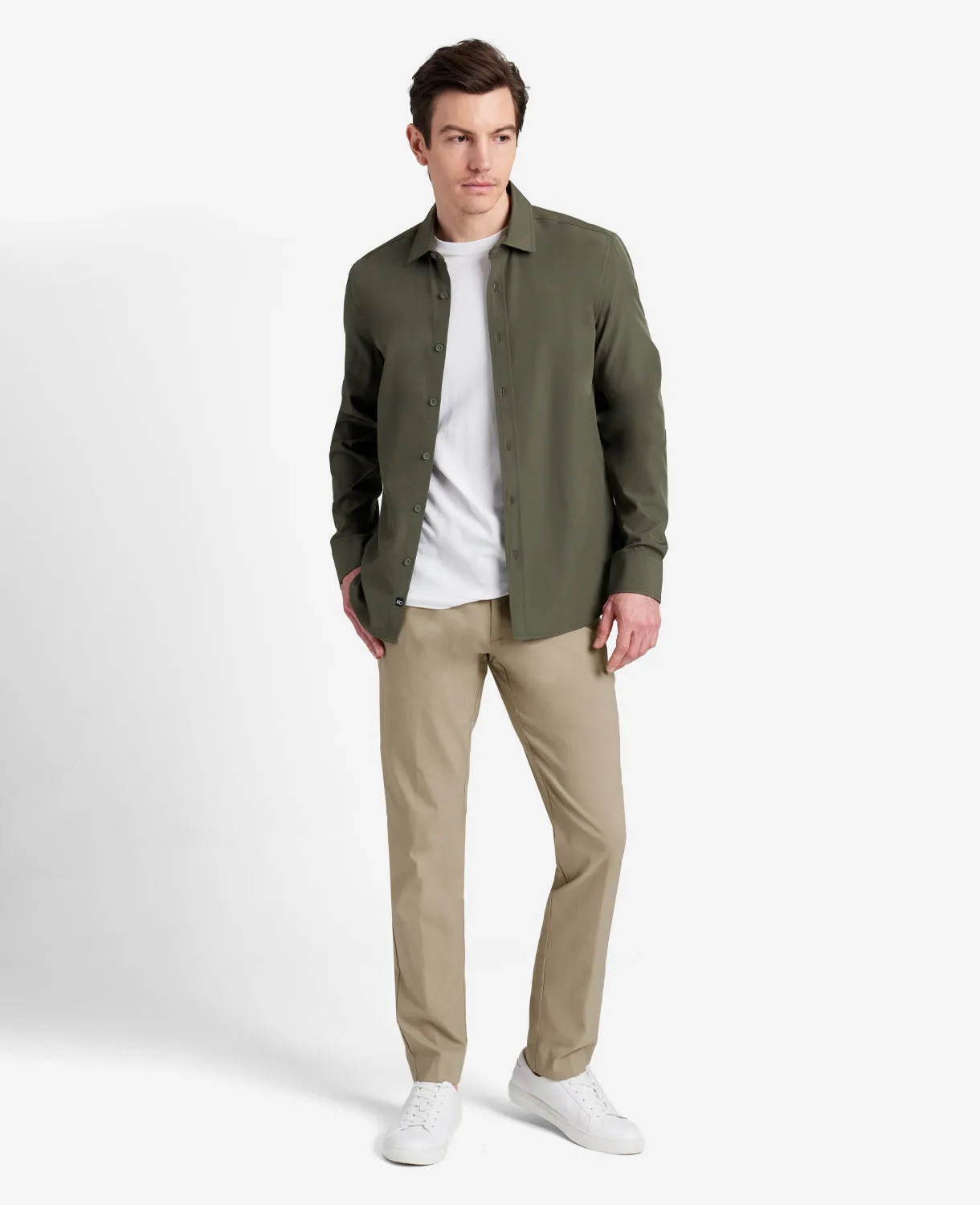 Stretch Twill Regular-Fit Flex Waistband Pant sold by Kenneth Cole product image thumbnail 2