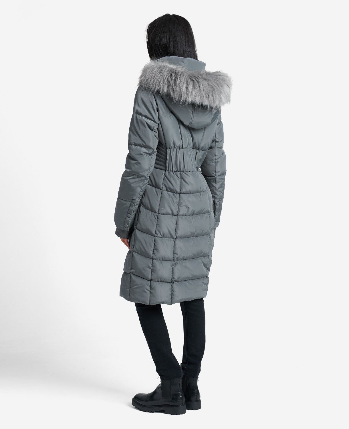 Faux Fur-Trimmed Hooded Puffer Jacket sold by Kenneth Cole product image thumbnail 5