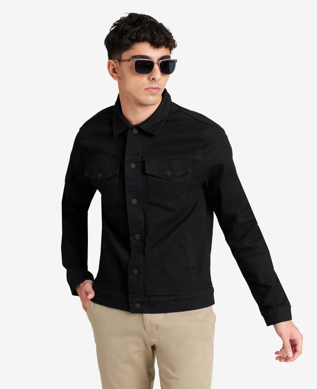 Slim Fit Recycled Denim Jacket sold by Kenneth Cole product image thumbnail 4