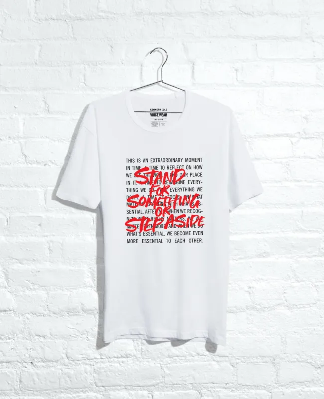 Site Exclusive! Stand For Something T-shirt sold by Kenneth Cole