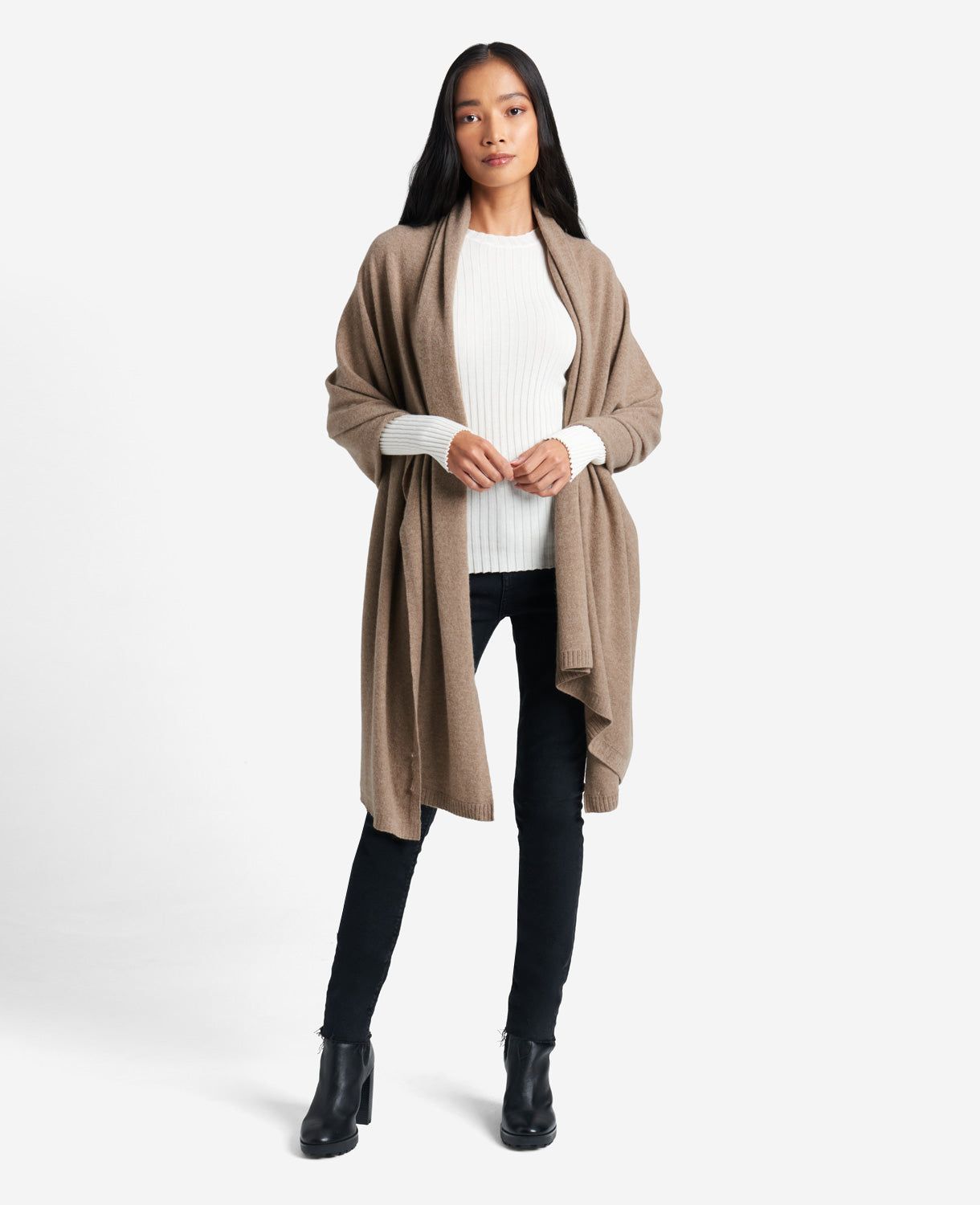 Site Exclusive! Pure Cashmere Multi-Wear Wrap sold by Kenneth Cole product image thumbnail 4