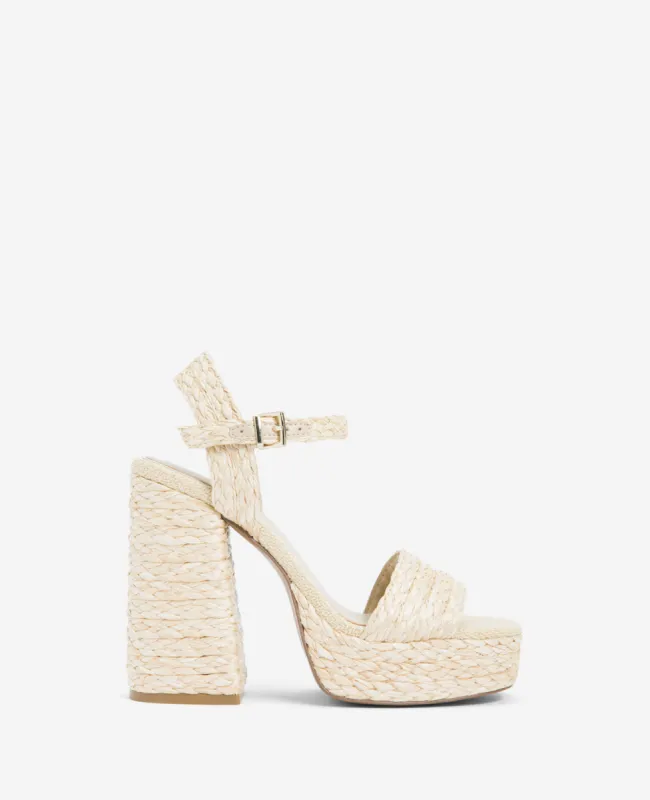 Dolly Ankle Strap Platform Heeled Sandal sold by Kenneth Cole