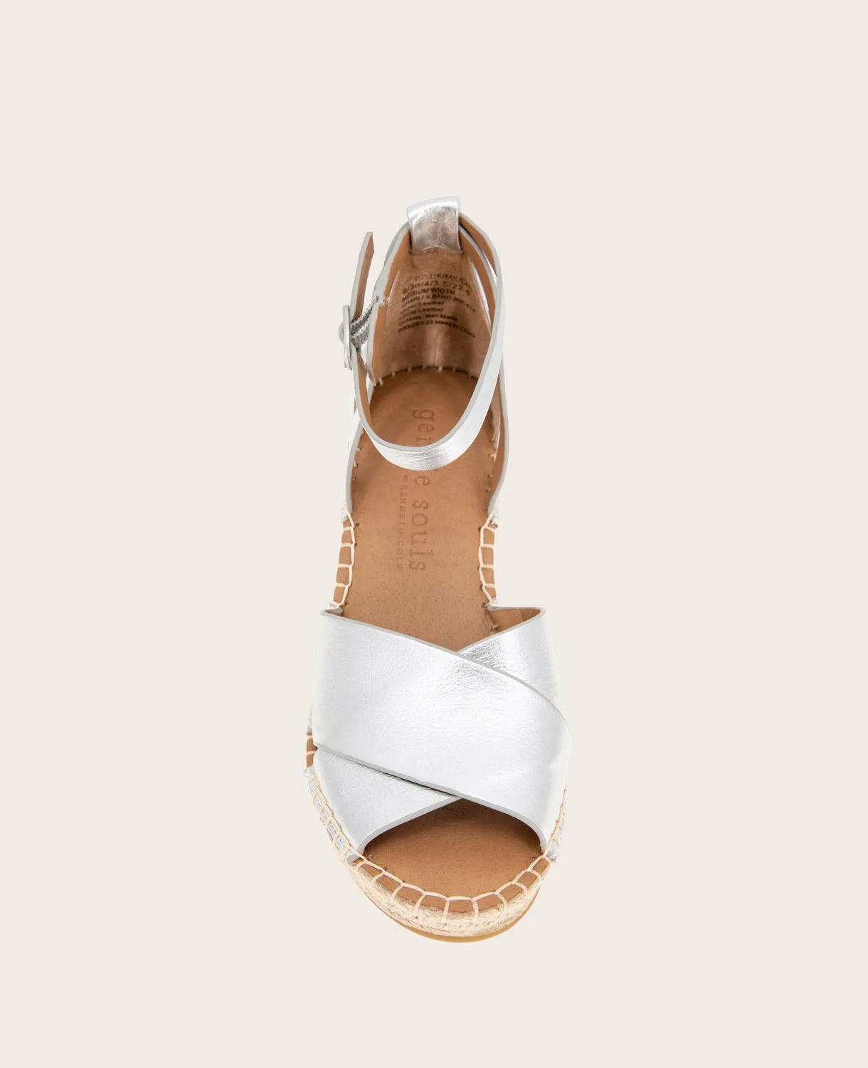 GENTLE SOULS - Charli Suede X-Band Espadrille Wedge Sandal sold by Kenneth Cole product image thumbnail 4