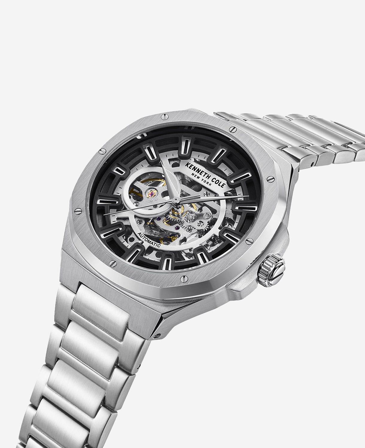 Automatic Skeleton Dial Watch with Stainless Steel Bracelet sold by Kenneth Cole product image thumbnail 2