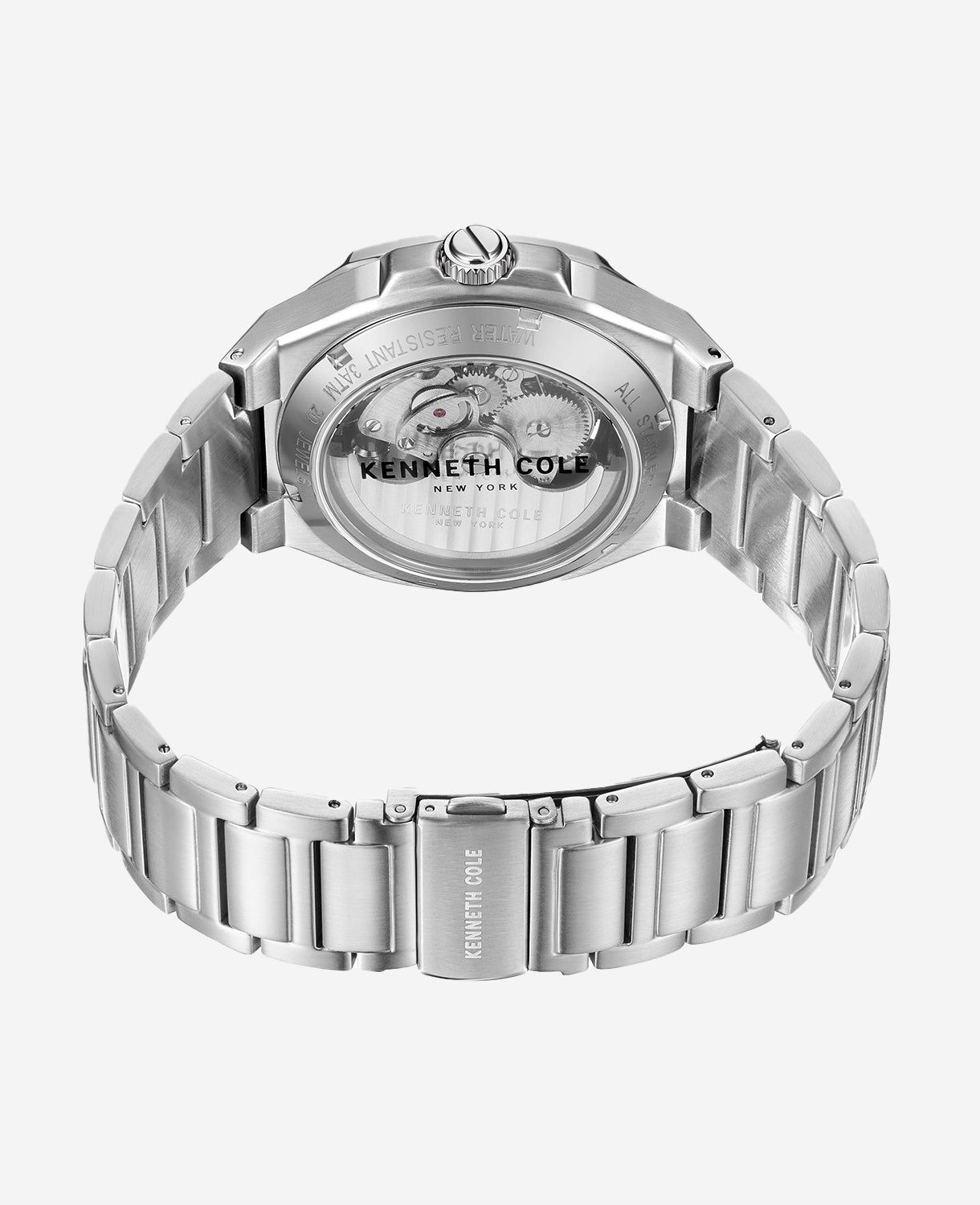 Automatic Skeleton Dial Watch with Stainless Steel Bracelet sold by Kenneth Cole product image thumbnail 3