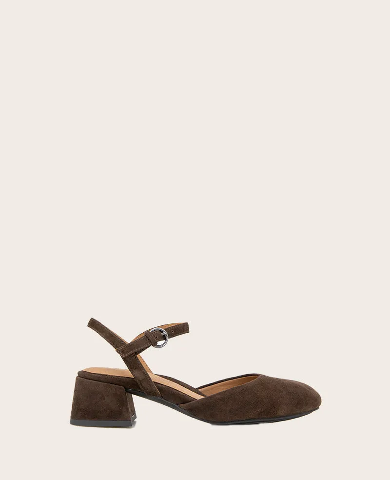 GENTLE SOULS - Lucinda Suede Closed Toe Strap Sandal sold by Kenneth Cole