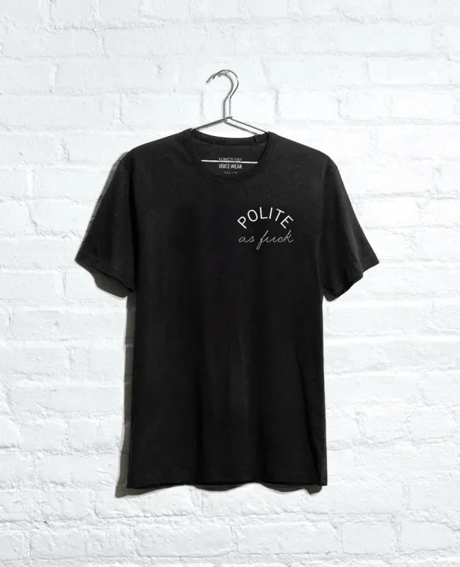 Site Exclusive! Polite As Fuck T-Shirt sold by Kenneth Cole