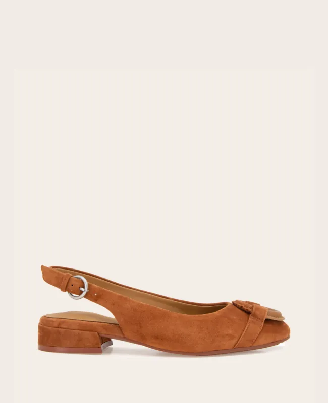 GENTLE SOULS - Athena Suede Slingback Flat sold by Kenneth Cole