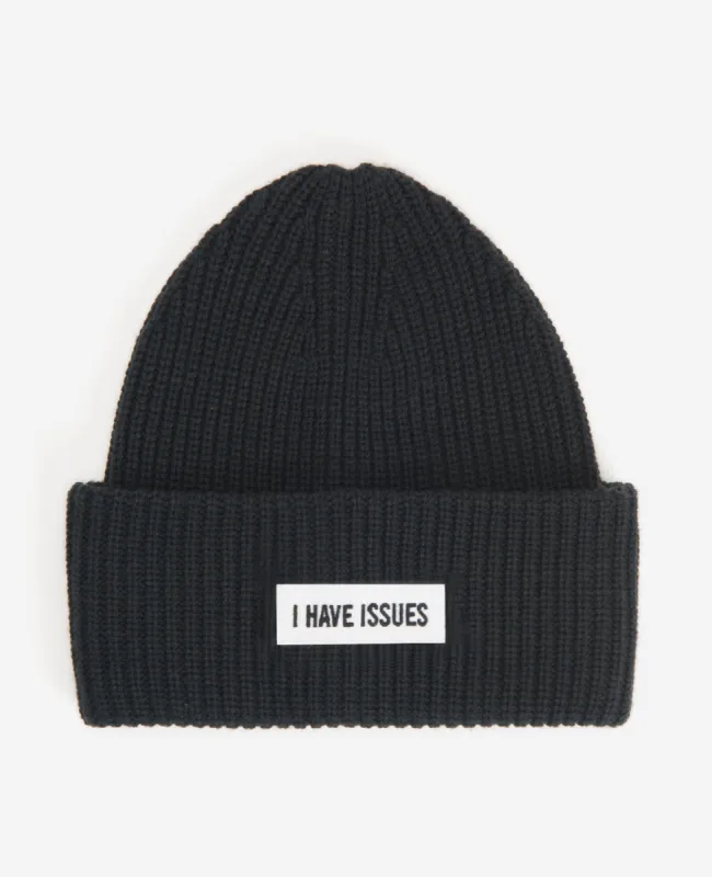Site Exclusive! I Have Issues Beanie sold by Kenneth Cole