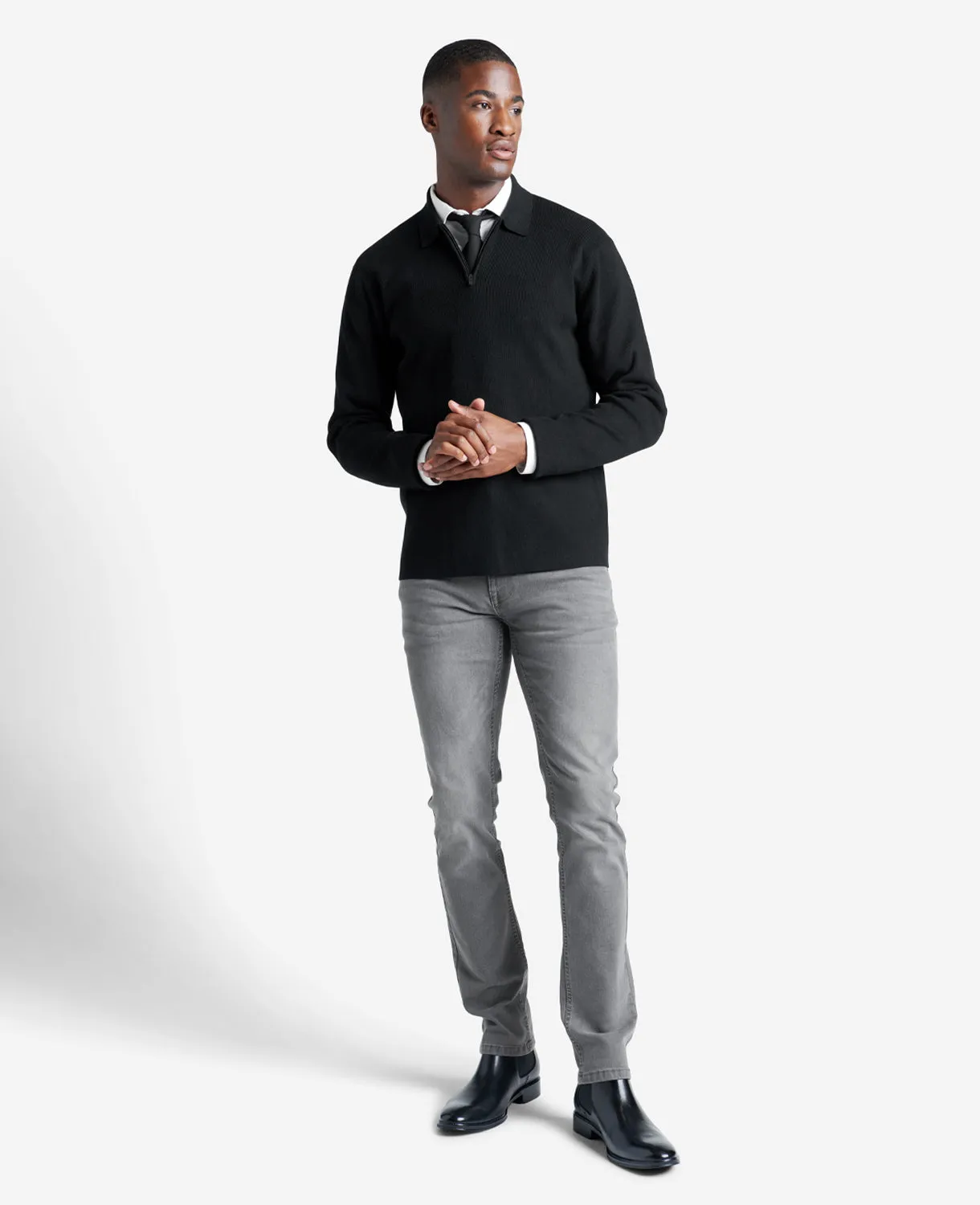 Long Sleeve Polo Sweater sold by Kenneth Cole product image thumbnail 2