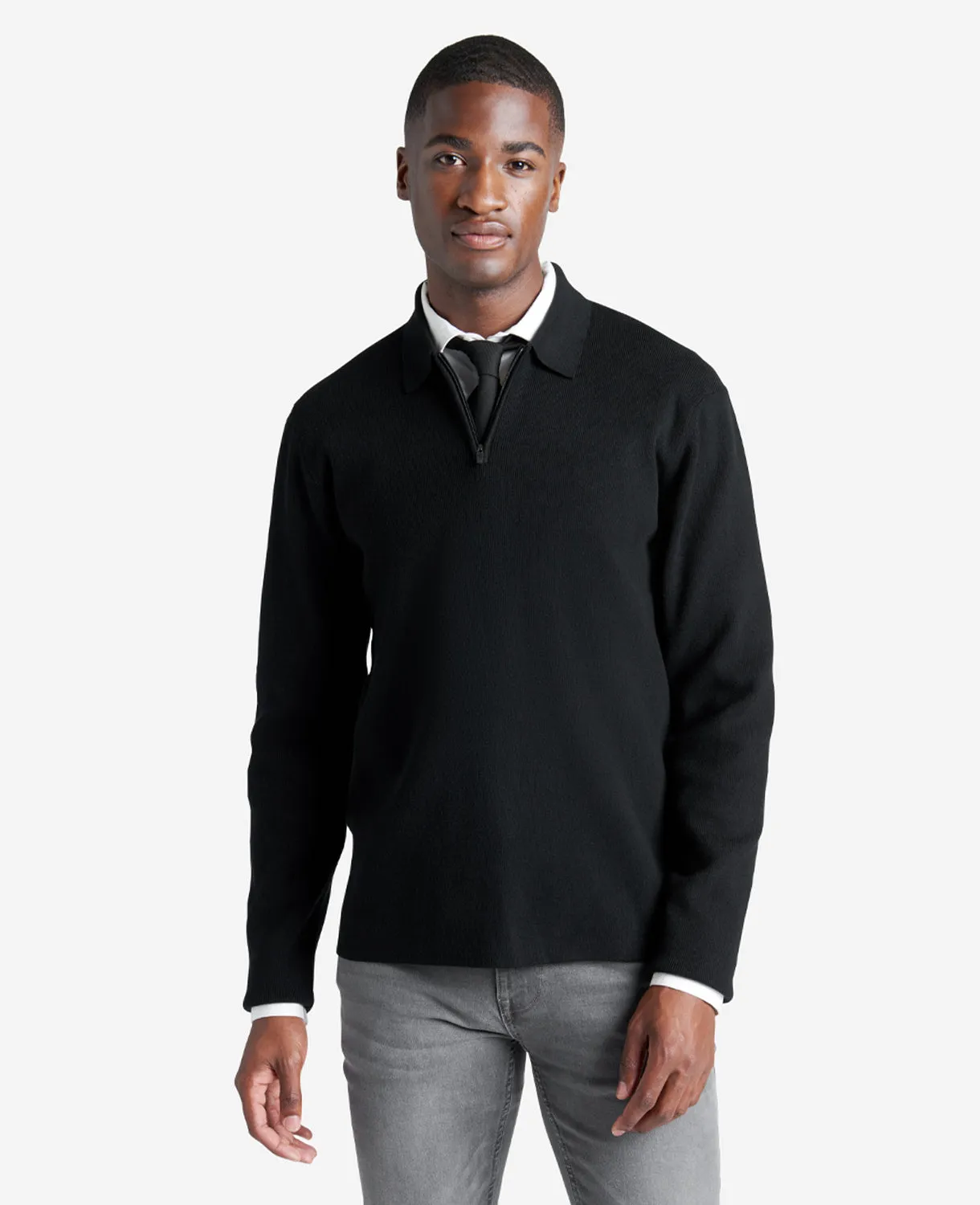 Long Sleeve Polo Sweater sold by Kenneth Cole product image thumbnail 4