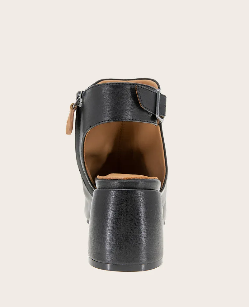 GENTLE SOULS - Marrion Leather Slingback Block Heel Sandal sold by Kenneth Cole product image thumbnail 3