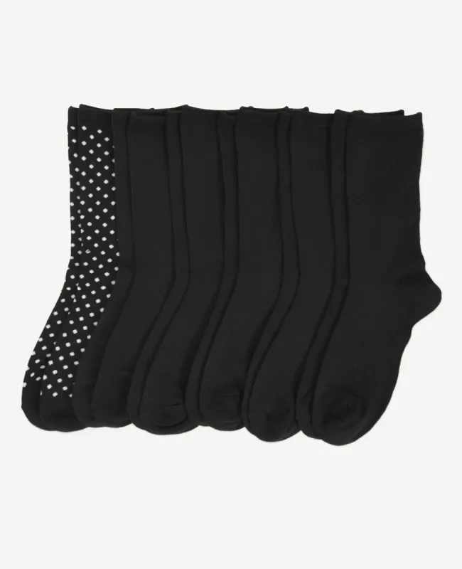 Women's Textured Crew Socks 6-Pack sold by Kenneth Cole
