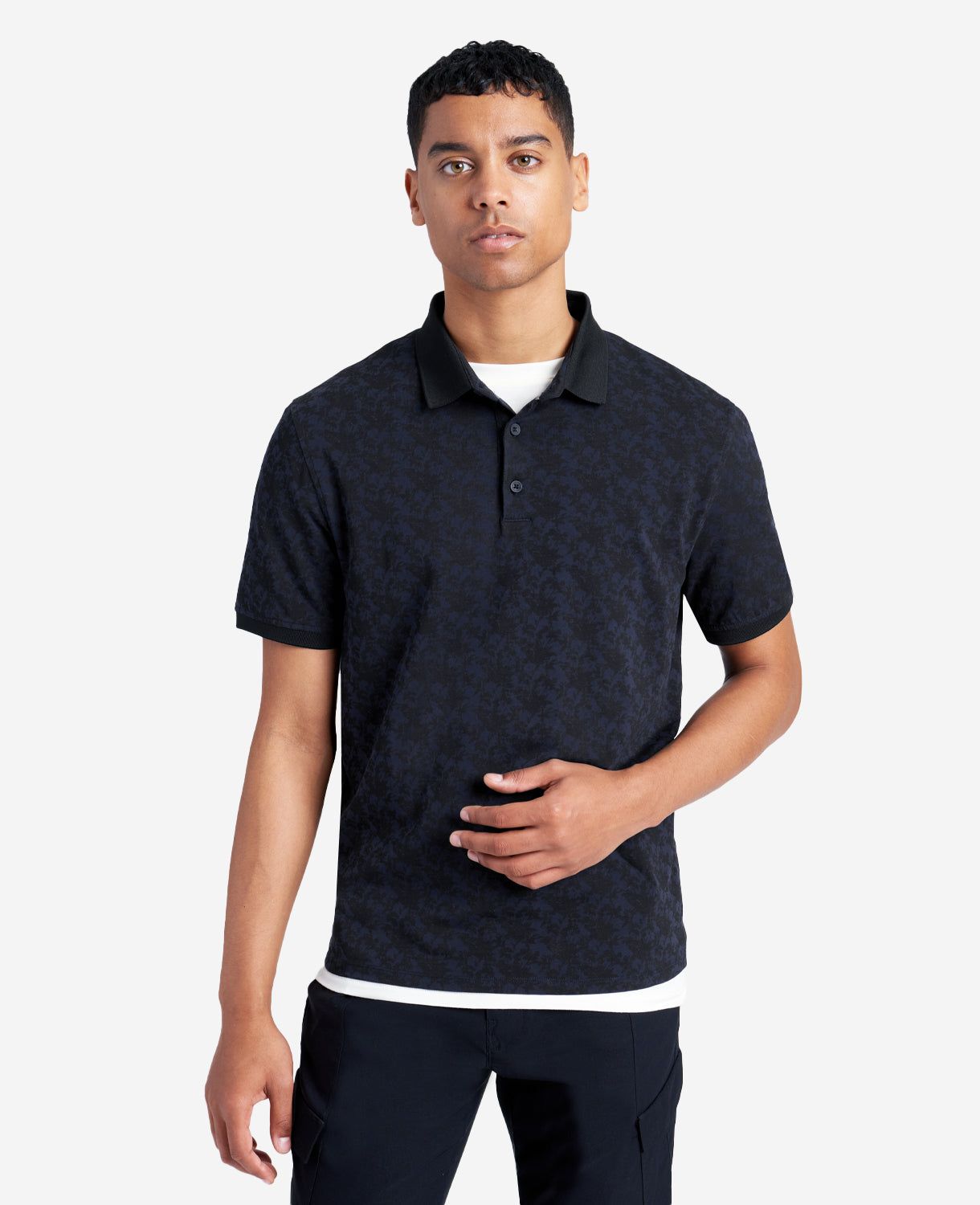 Printed Stretch Knit Polo sold by Kenneth Cole product image thumbnail 4