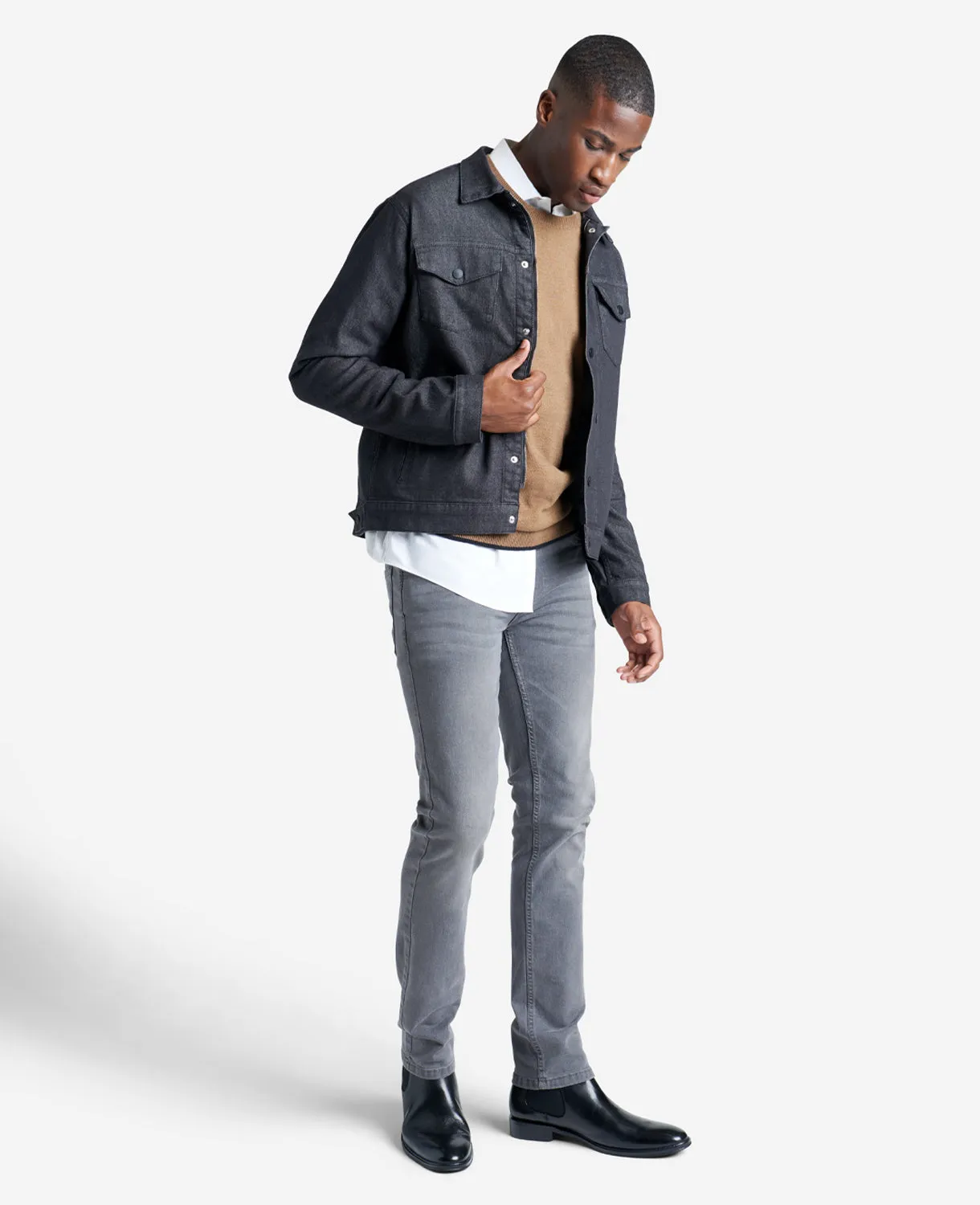 Crewneck Sweater with Tipping Details sold by Kenneth Cole product image thumbnail 3