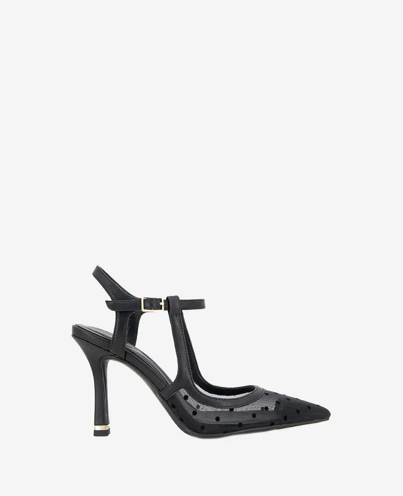 Romi Mesh Ankle Slingback Heel sold by Kenneth Cole