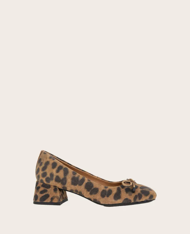 GENTLE SOULS - Lancine Suede Leopard Bow Heel sold by Kenneth Cole