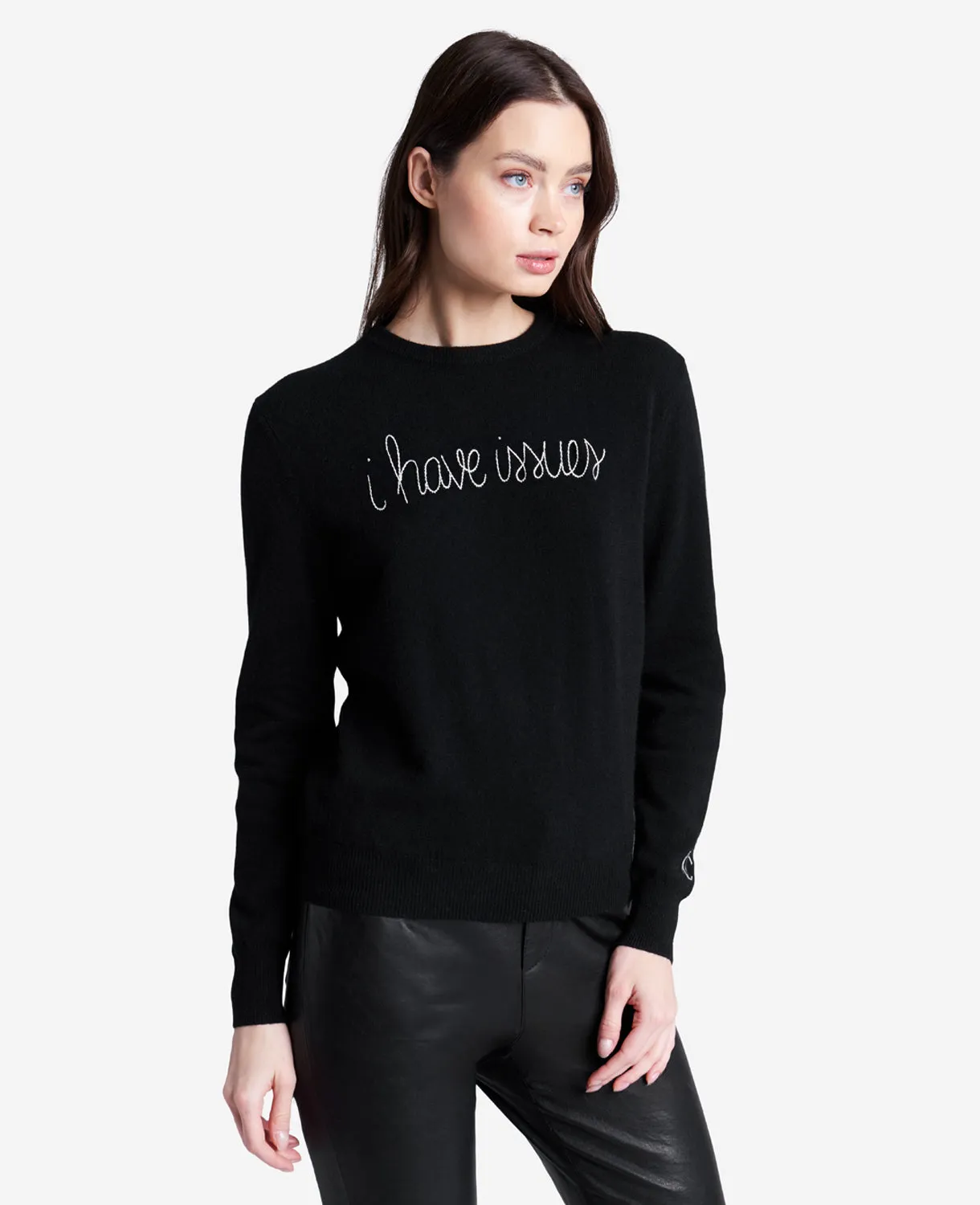 Lingua Franca I Have Issues Cashmere Sweater sold by Kenneth Cole product image thumbnail 3