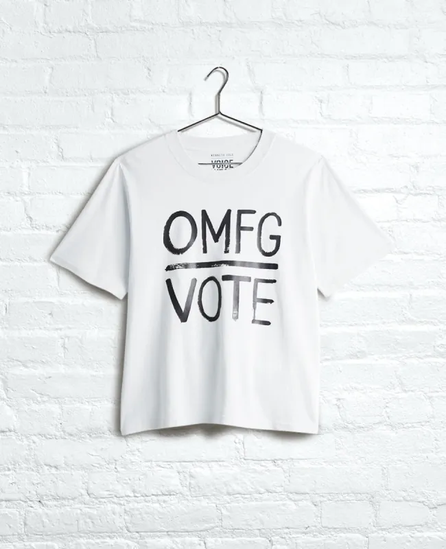 Site Exclusive! OMFG VOTE T-Shirt sold by Kenneth Cole