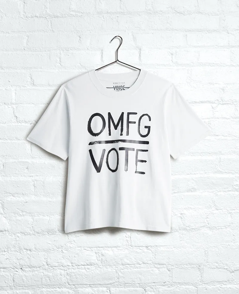 Site Exclusive! OMFG VOTE T-Shirt sold by Kenneth Cole
