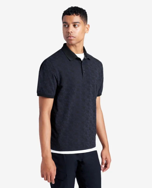 Printed Stretch Knit Polo sold by Kenneth Cole