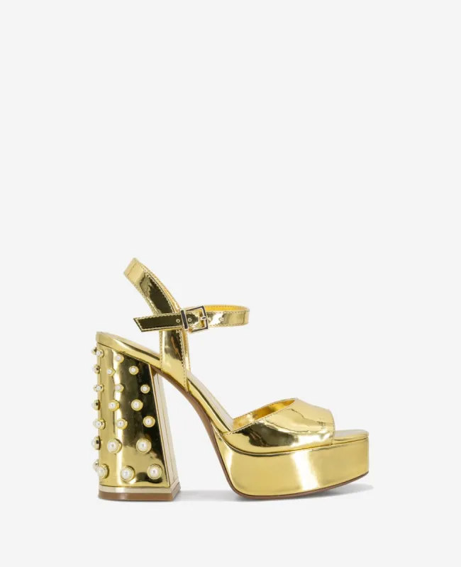 Dolly Ankle Strap Platform Heeled Sandal sold by Kenneth Cole