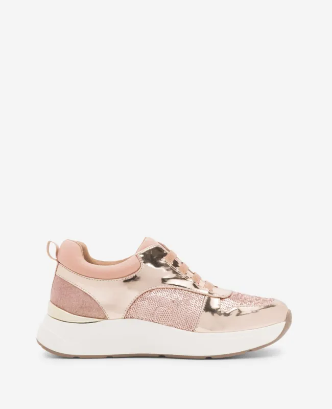 Christal Sequin Lace-Up Sneaker sold by Kenneth Cole