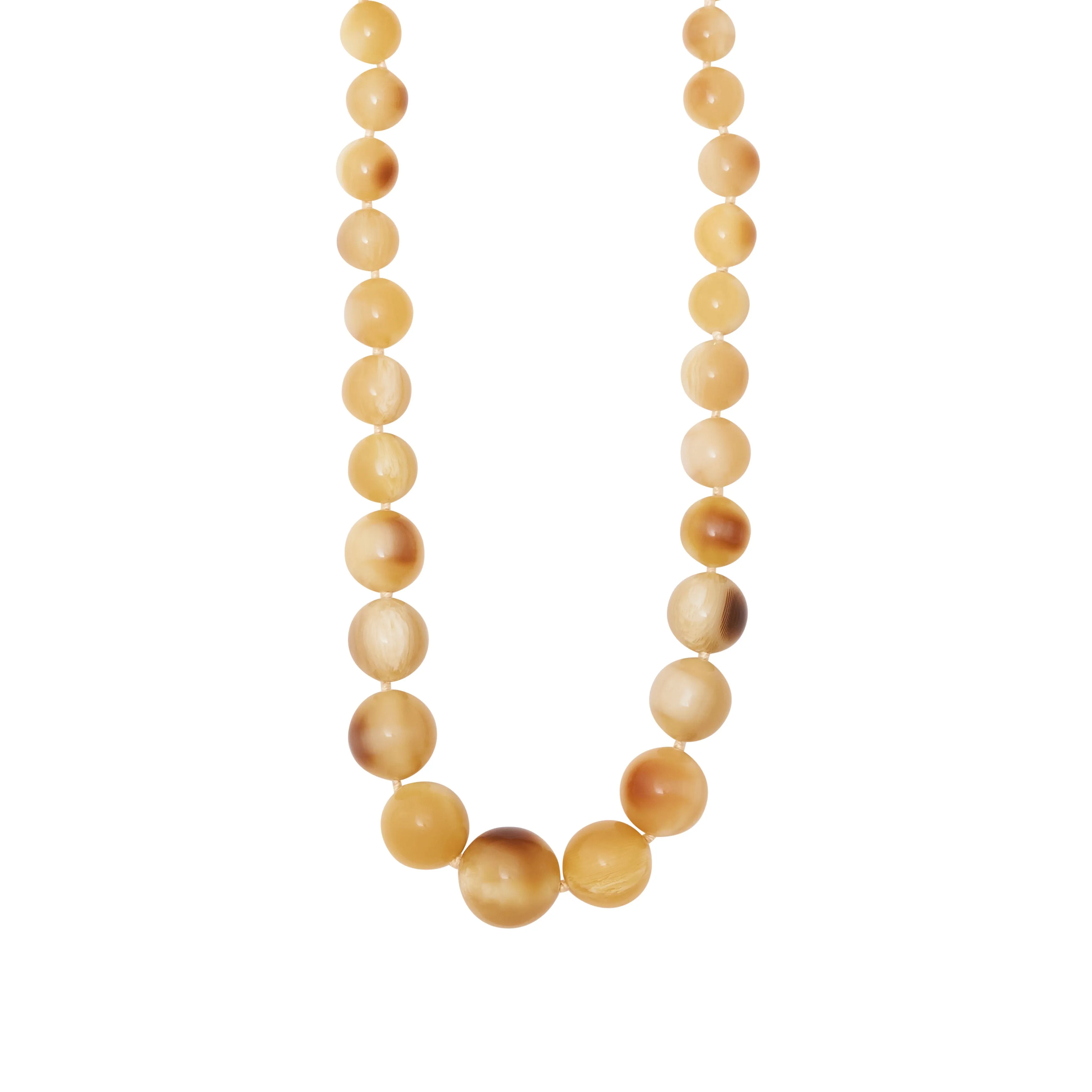 Horn Color Bead Necklace sold by Kenneth Jay Lane