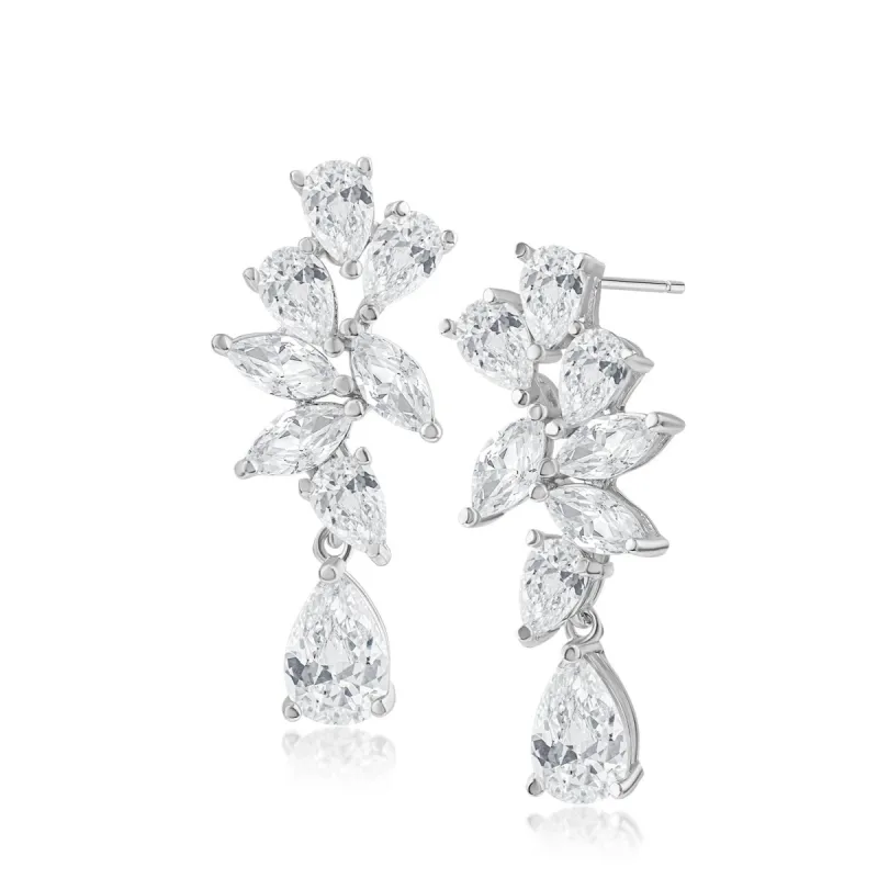 Pear and Marquise Drop Earrings sold by Kenneth Jay Lane