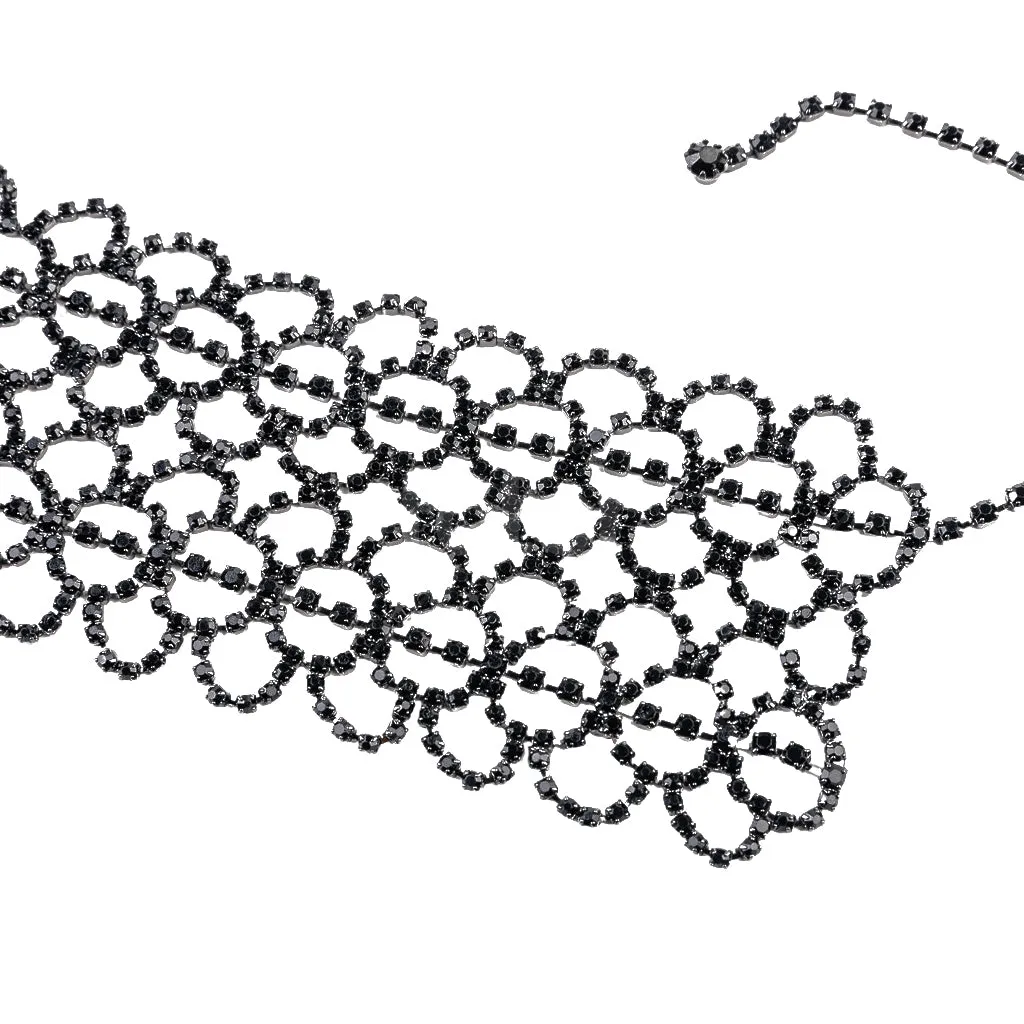 Gunmetal and Jet Collar Necklace sold by Kenneth Jay Lane product image thumbnail 4