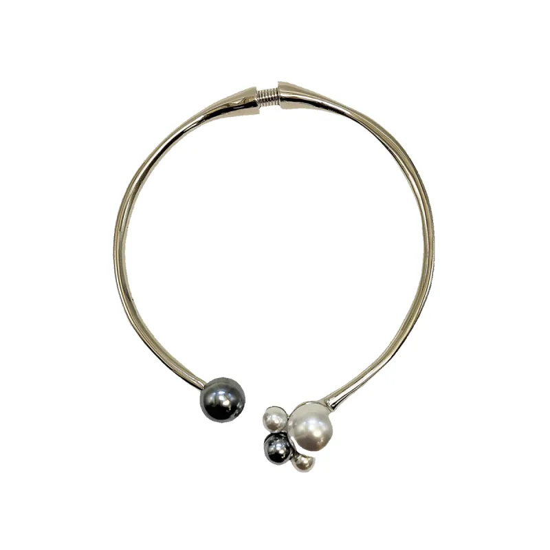 Vintage Pearl Ends Bib Necklace sold by Kenneth Jay Lane